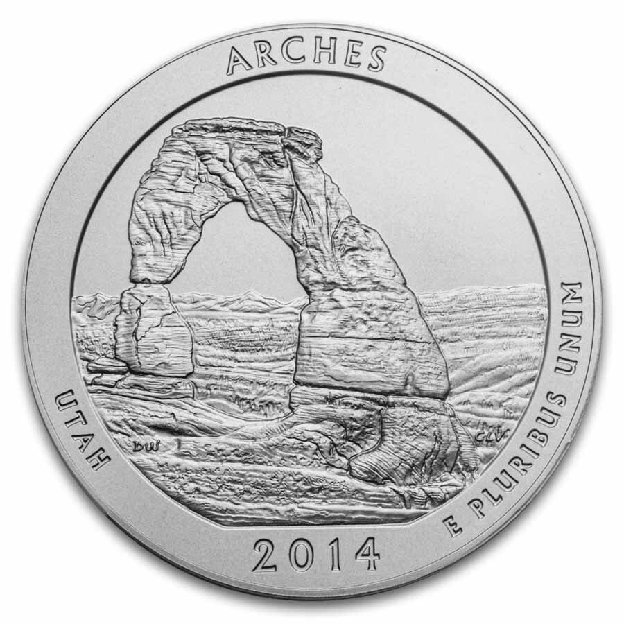 2014-P 5 oz Silver ATB Arches SP-69 NGC (ER/FR)