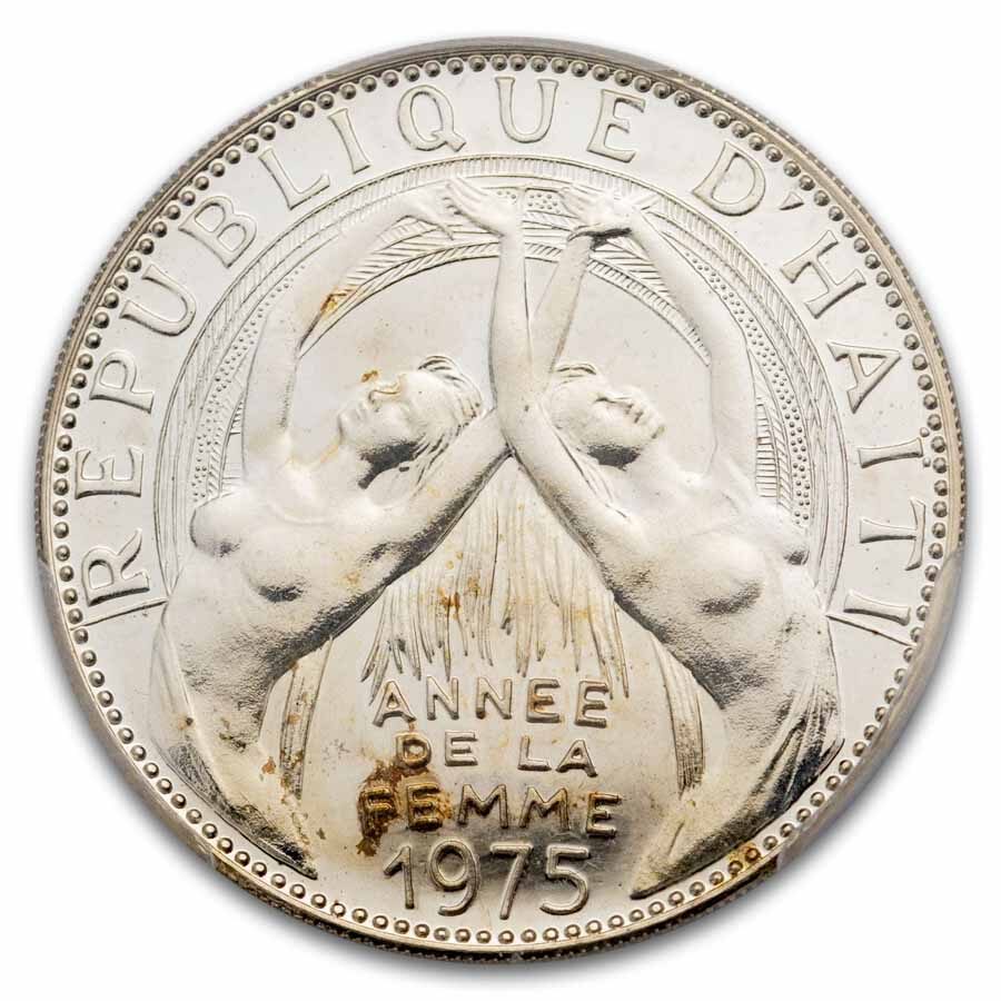 1975 Haiti Proof Silver 25 Gourdes Women's Year PR-67 PCGS