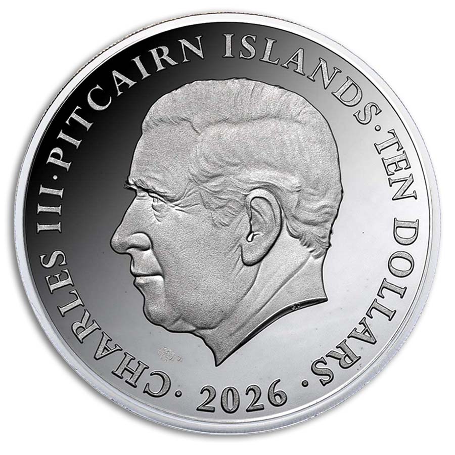 2026 Pitcairn Islands 5 oz Silver Proof Marine Life: Clownfish