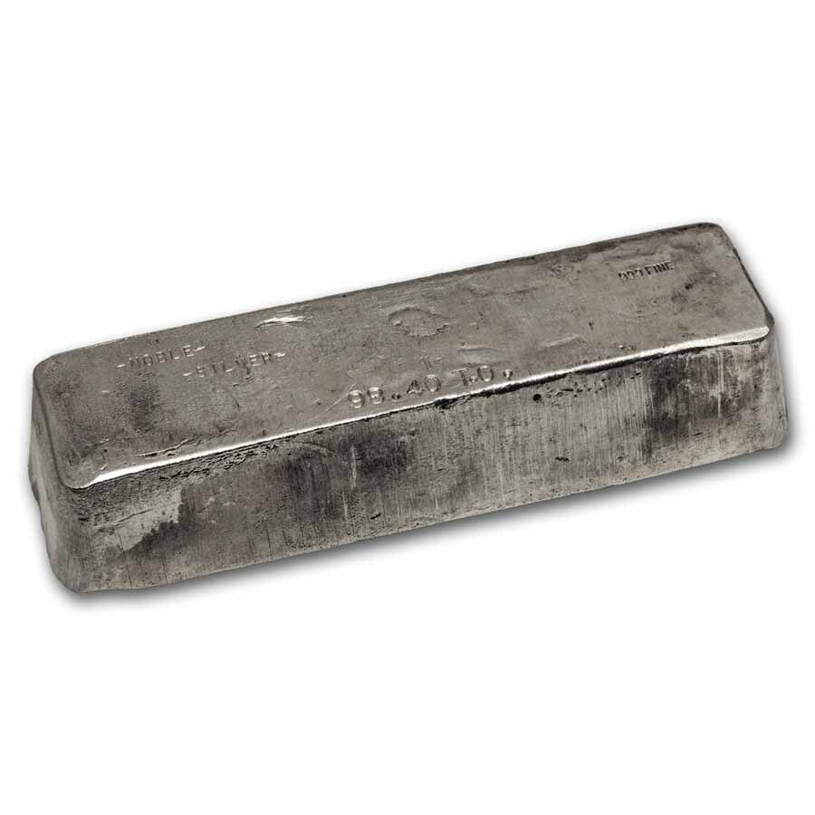 98.40 oz Silver Bar - Noble Silver