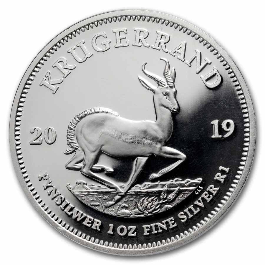 2019 South Africa 1 oz Silver Krugerrand PR-70 PCGS