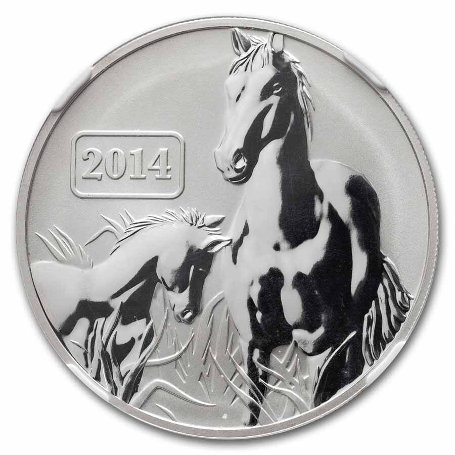 2014 Tokelau 1 oz Year of the Horse MS-70 NGC (ER)