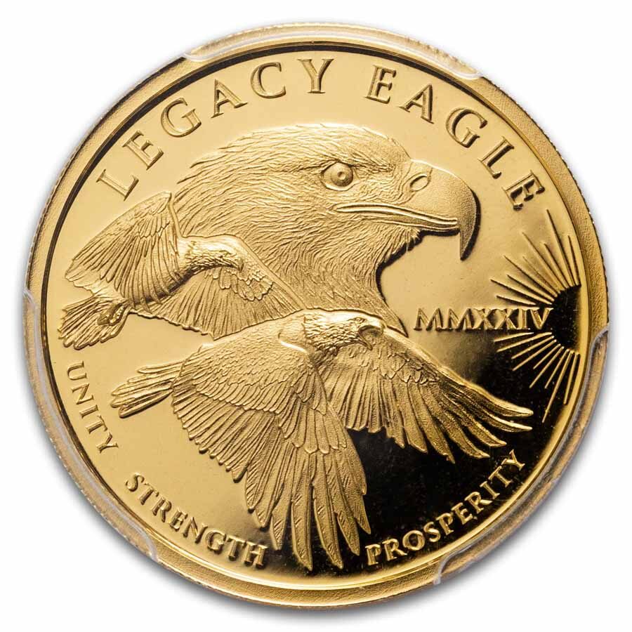 2024 Cook Islands 1/4 oz Gold Legacy Eagle PR-70 PCGS