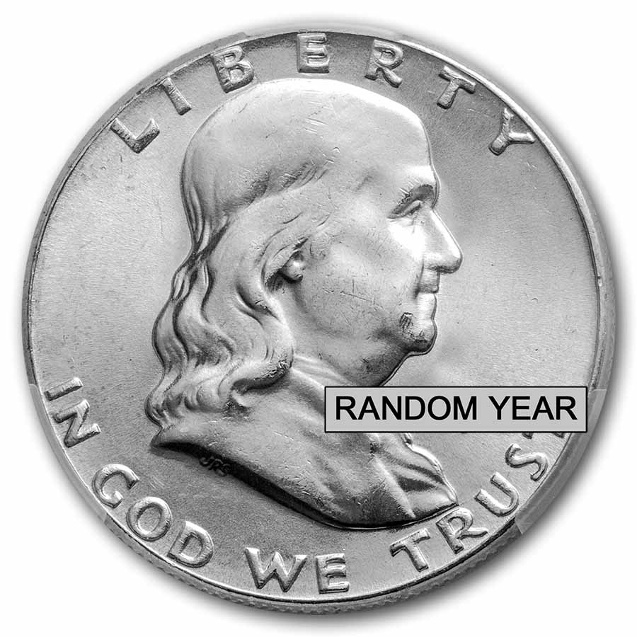 1948-1963 Franklin Half Dollar MS-64 CACG (Random)