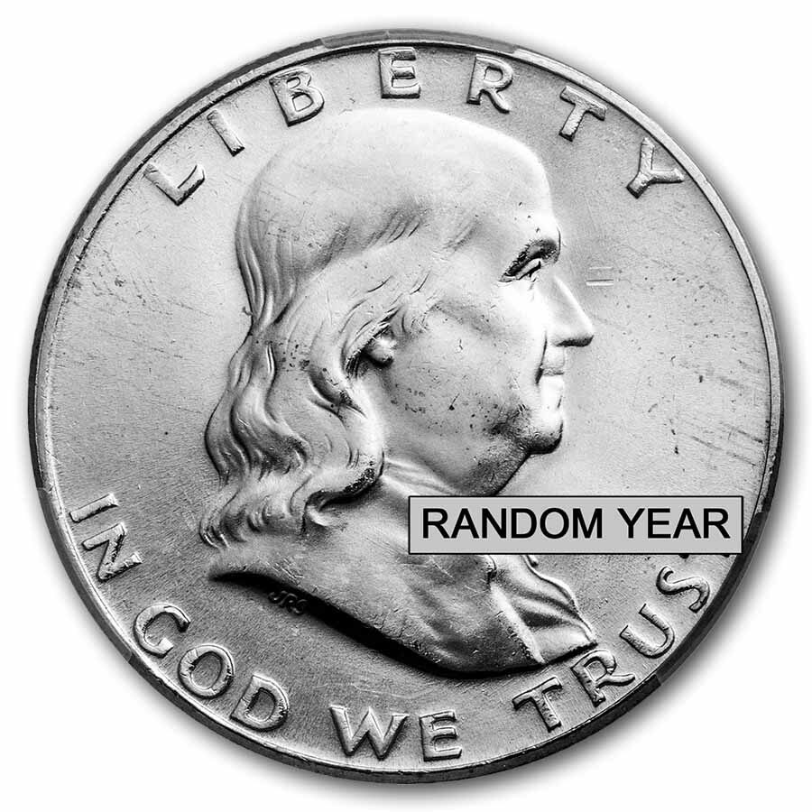 1948-1963 Franklin Half Dollar MS-64 CACG (Random, FBL)