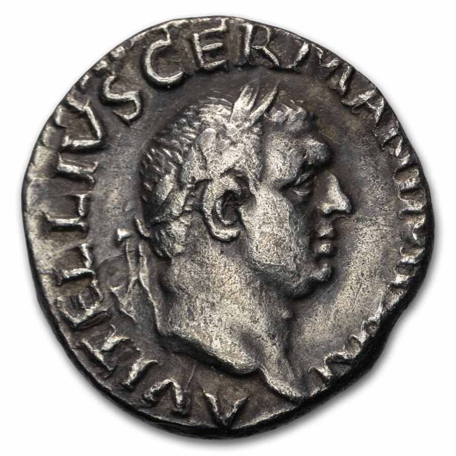 Roman Empire AR Denarius Vitellius (69 AD) Ch VF (RIC 88)