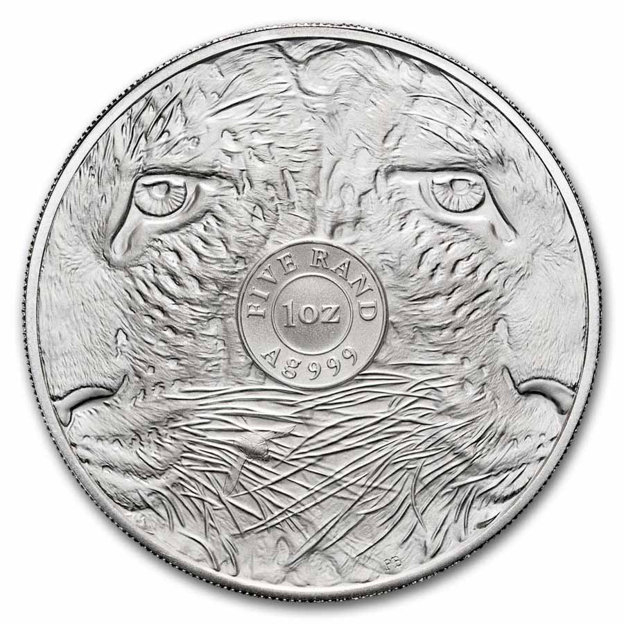 2026 South Africa 1 oz Silver Big Five Leopard BU (Blister Pack)