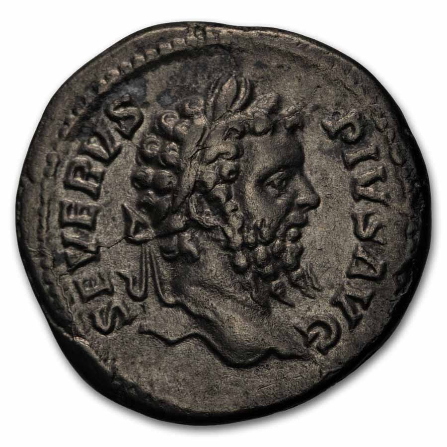 Roman AR Denarius Sept. Severus (193-211 AD) Ch XF (Random Coin)