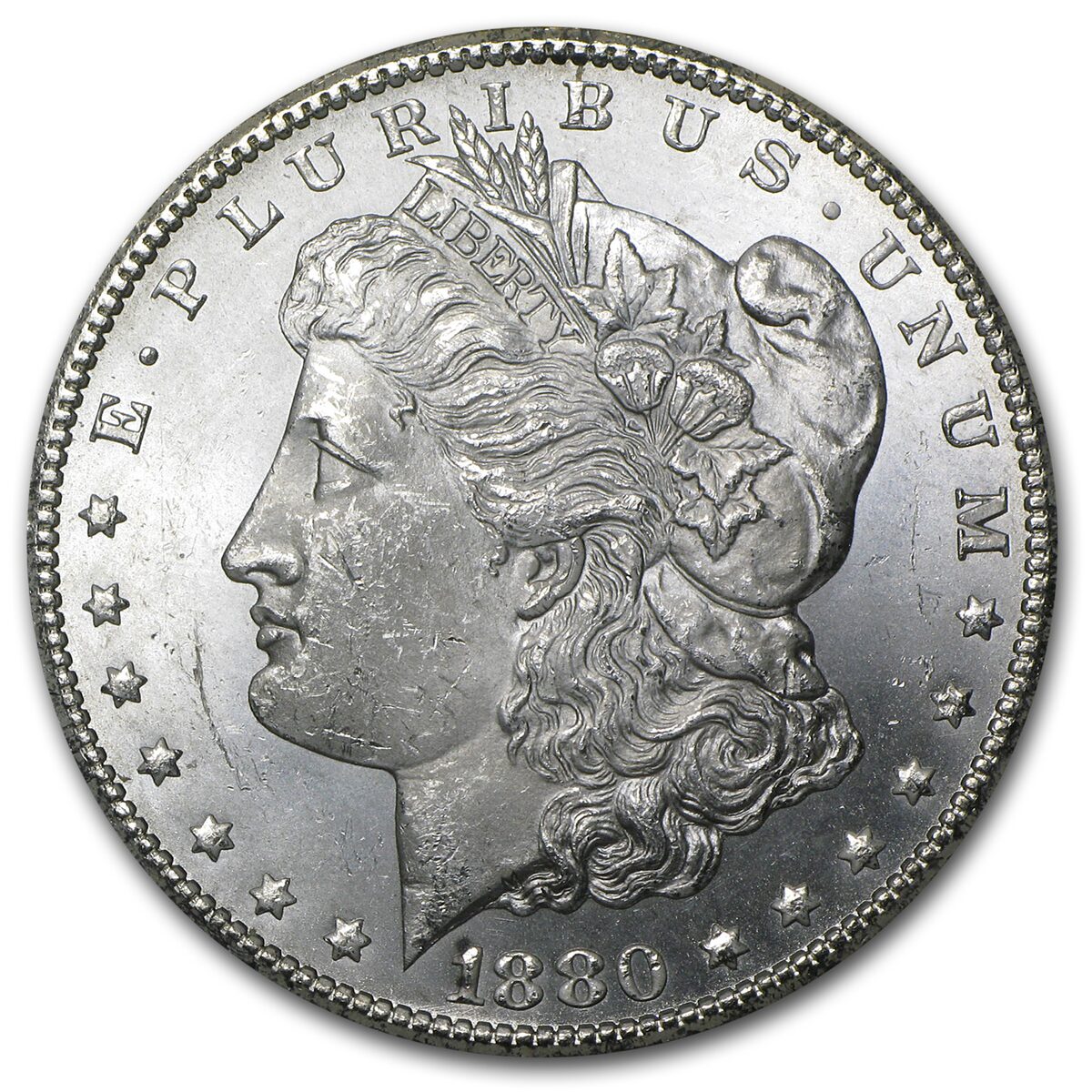 1880-CC Morgan Dollar BU