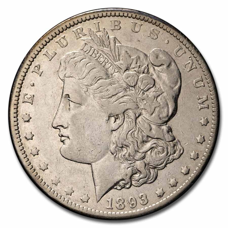 1893-CC Morgan Dollar XF Details (Cleaned)