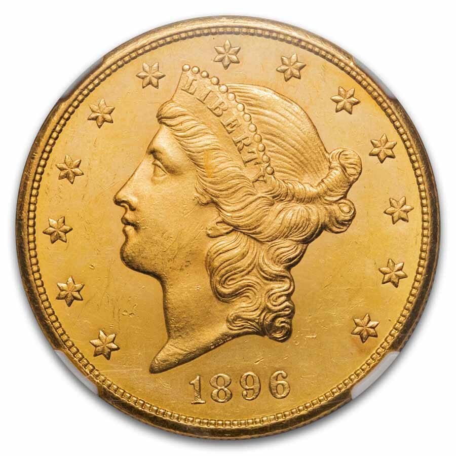 1896-S $20 Liberty Gold Double Eagle MS-63* NGC