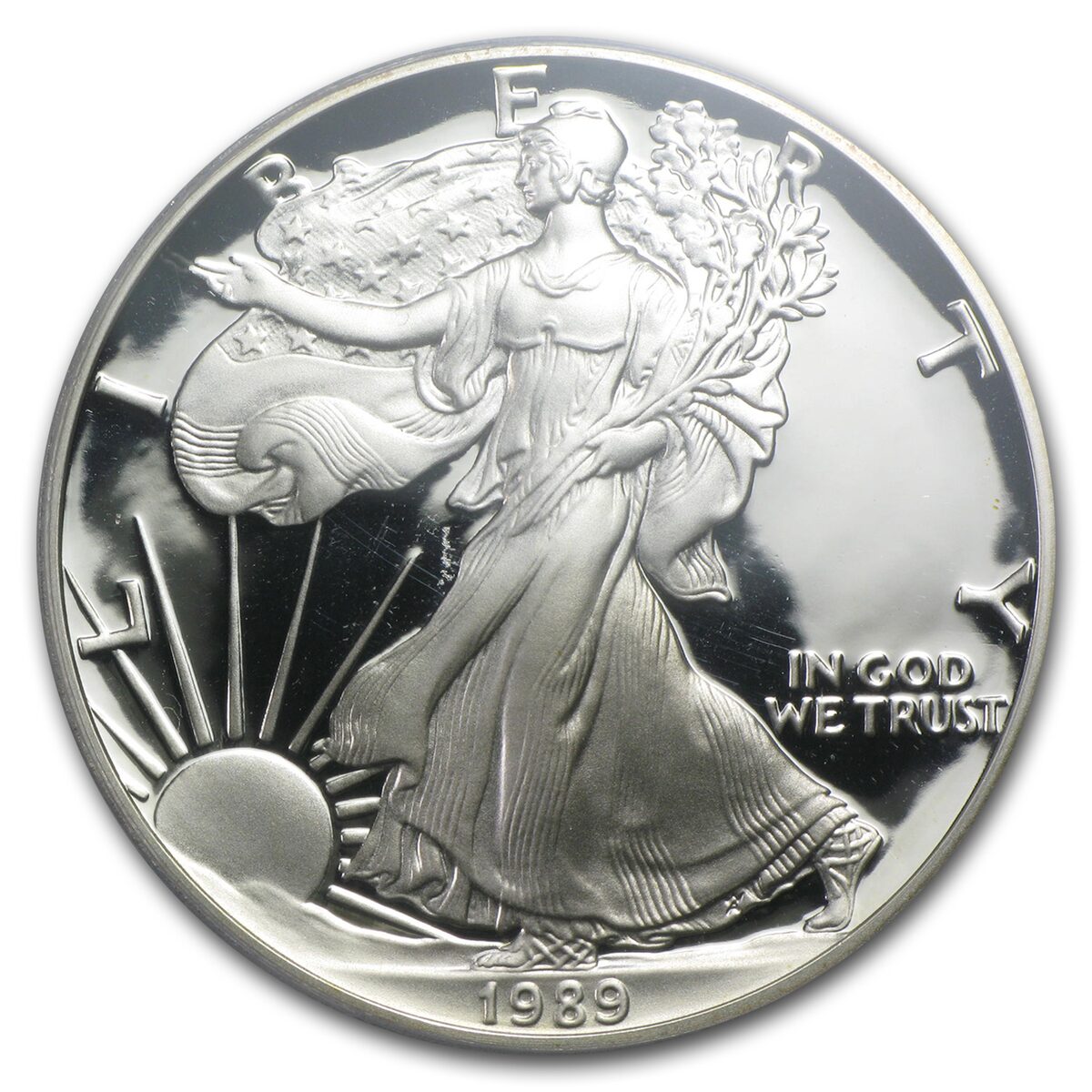 1989-S Proof American Silver Eagle PR-70 PCGS