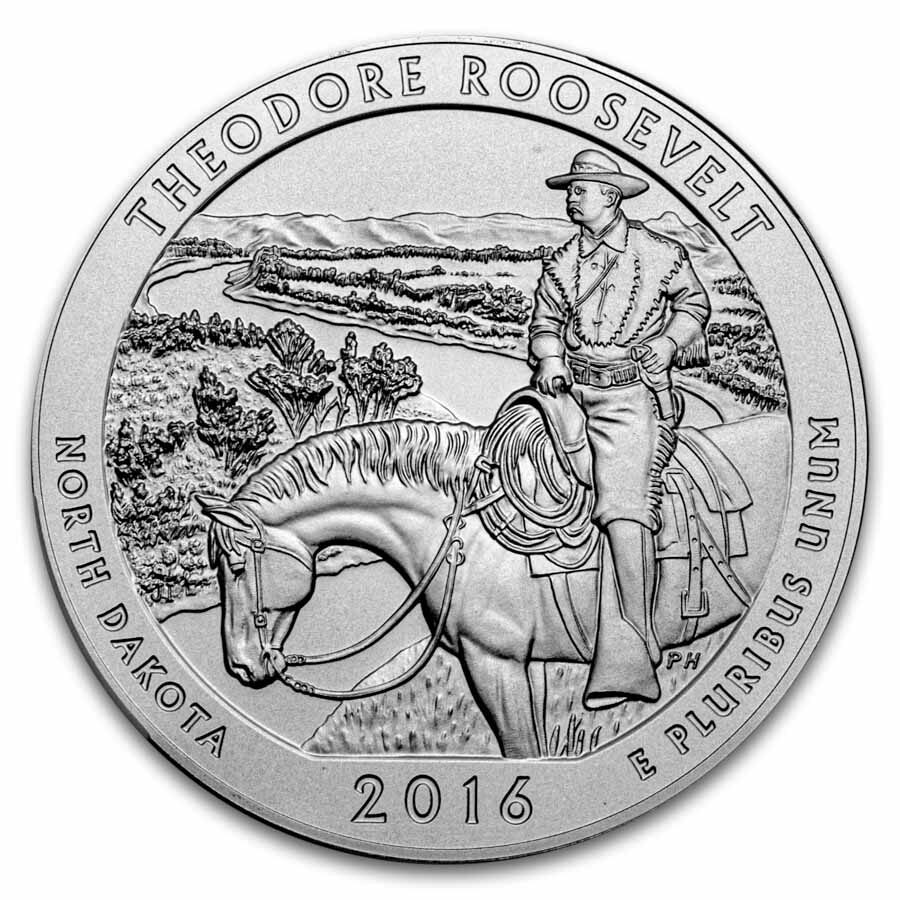 2016-P 5 oz Silver ATB Theodore Roosevelt SP-69 PCGS