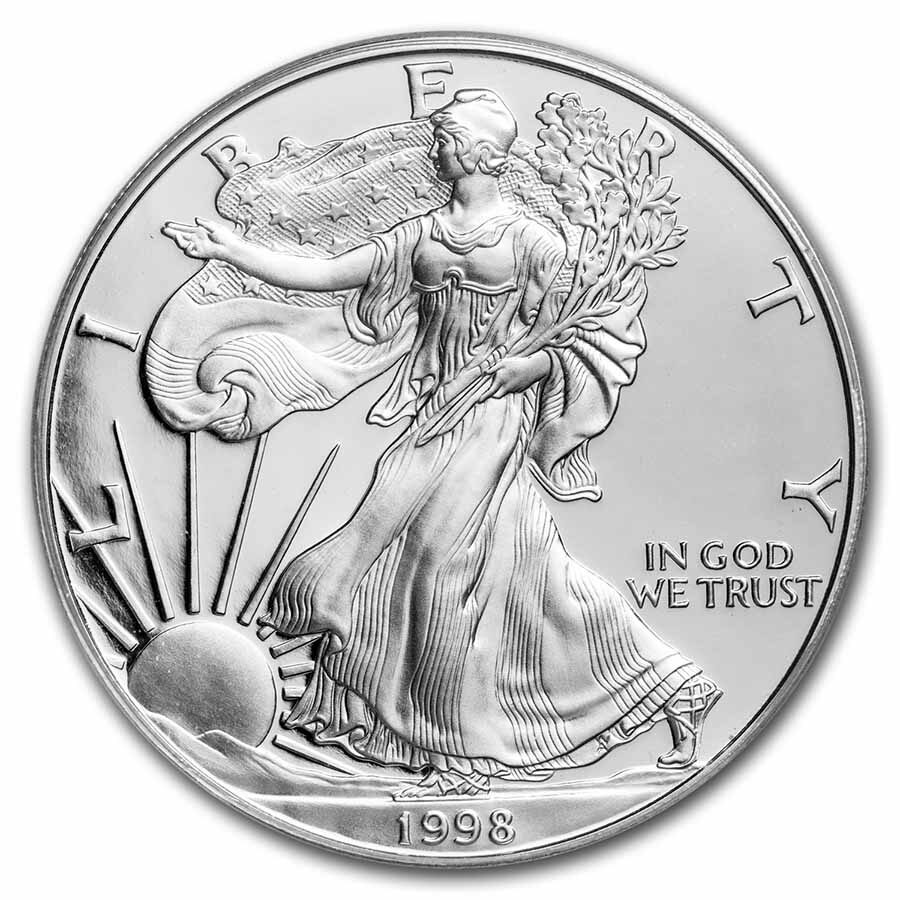 1998-P Proof American Silver Eagle PR-70 PCGS