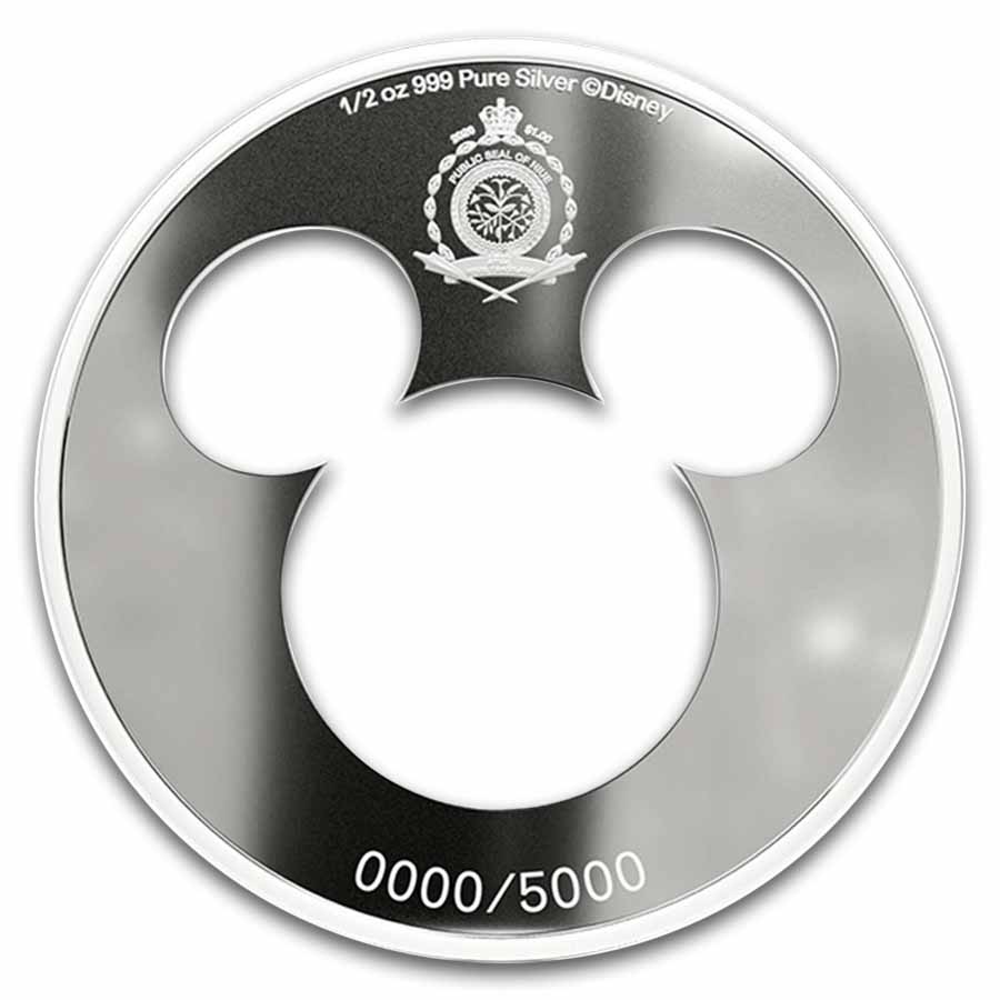 2026 Niue 1/2 oz Silver $1 Disney Silhouettes: Mickey Mouse