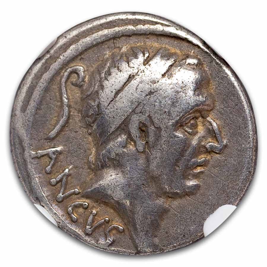Roman Republic AR Denarius L. Marcius Philippus (57 BC) Ch F NGC