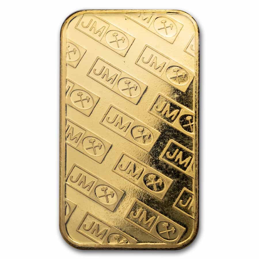 1 oz Gold Bar - Vintage Johnson Matthey (White Assay)