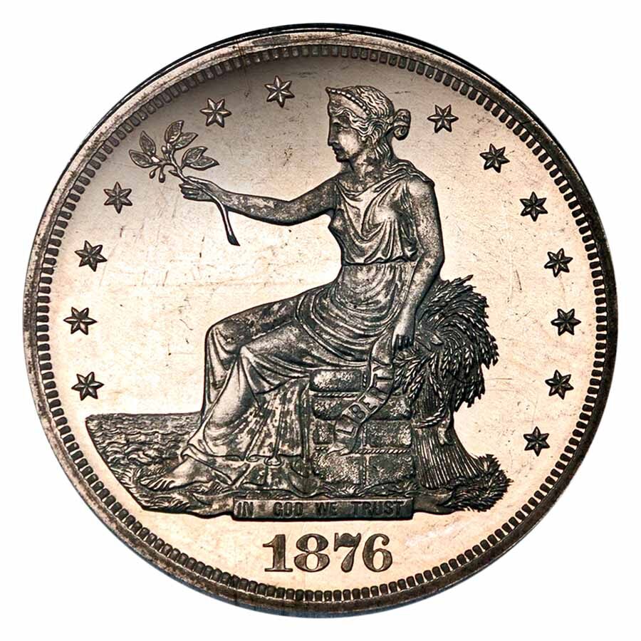 1876 Trade Dollar PF-64 NGC