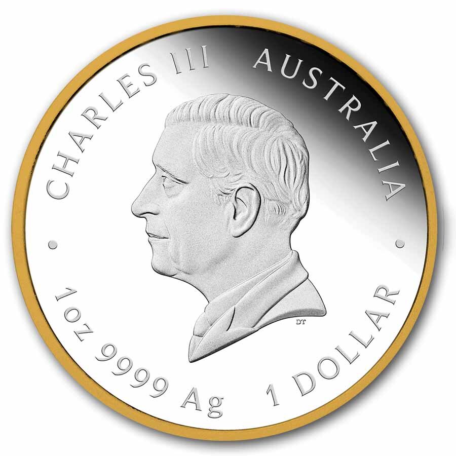 2026 AUS 1 oz Silver Gilded Queen Elizabeth II 100th Anniversary