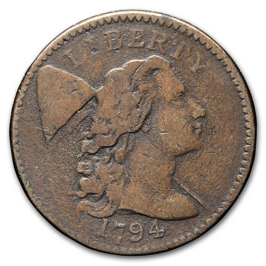 1794 Head of 1795 Large Cent Fine Details