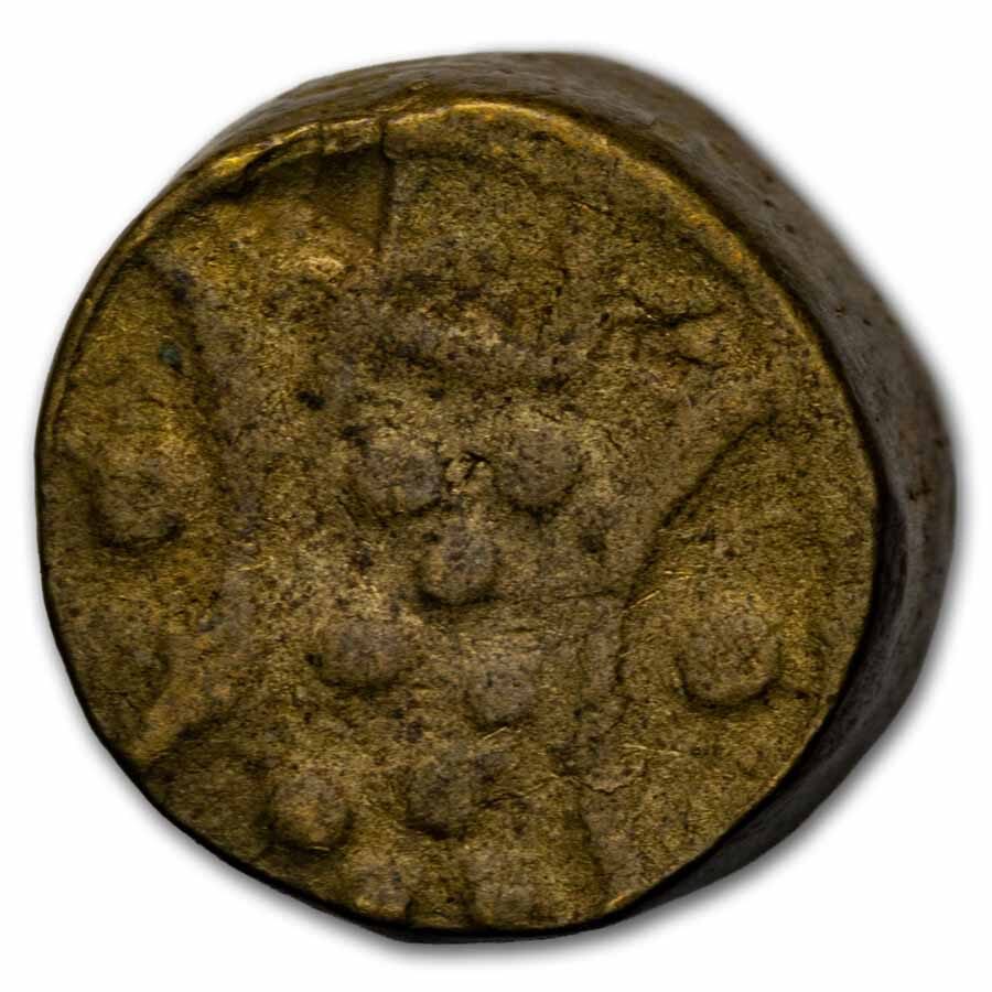 19th Century India Puveera Brass Gaming Token
