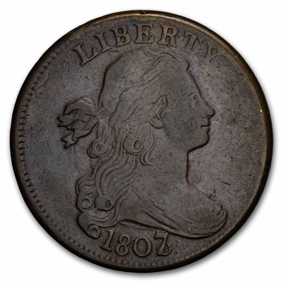 1807/6 Large Cent VF