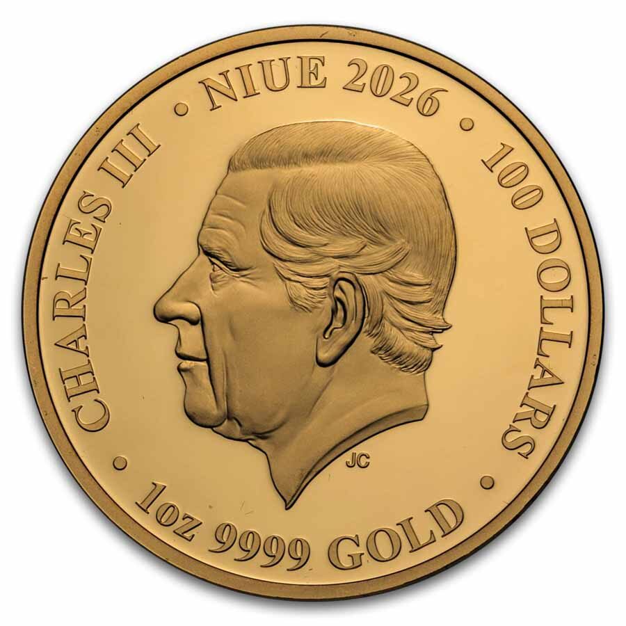 2026 Niue 1 oz Gold Proof Kookaburra (with Box & COA)