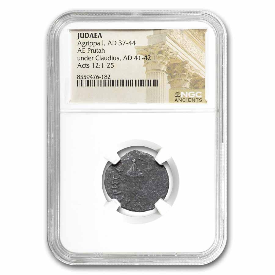 Judaea Procurators AE Prutah (6-62 AD) NGC (Random)