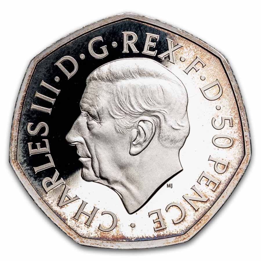2022 GB Silver 50p Piedfort Her Majesty QE Prf (off quality)