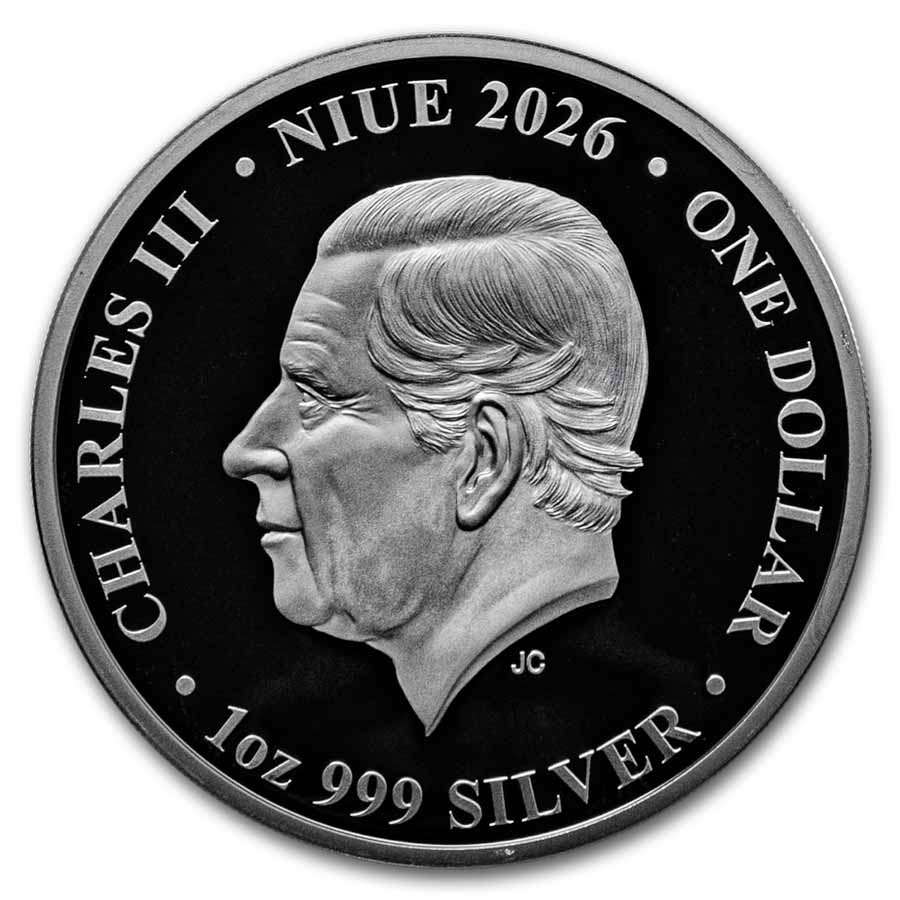 2026 Niue 1 oz Silver Australia at Night: Greater Bilby