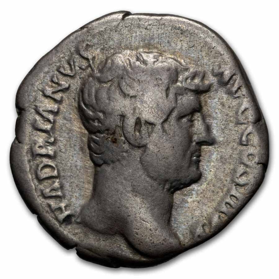 Roman Empire AR Denarius Hadrian (117-138 AD) Ch F (RIC II 241)