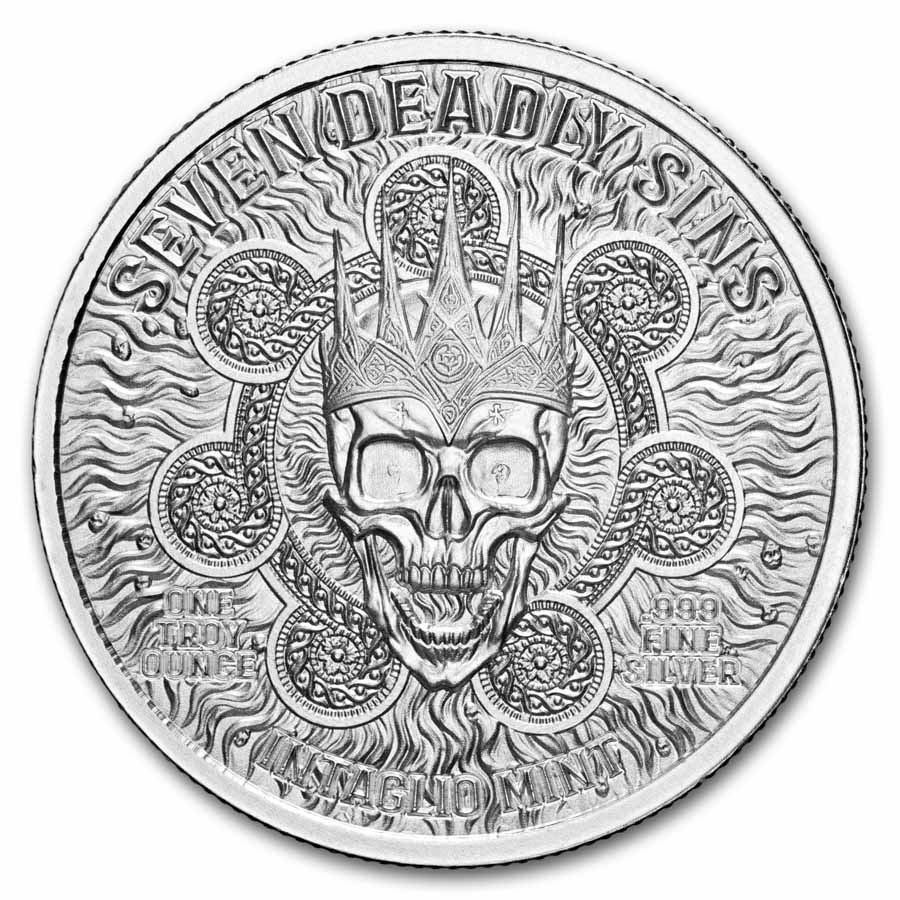 1 oz Silver Round - Lust (Seven Deadly Sins)