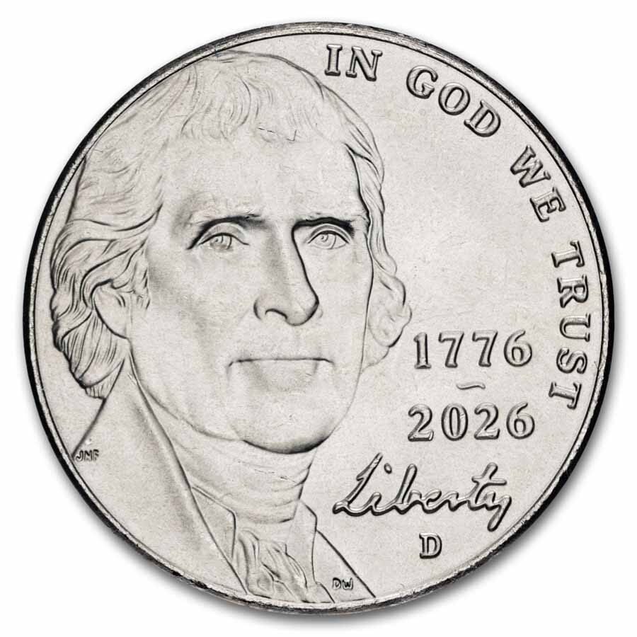2026-D Jefferson Semiquincentennial Nickel BU