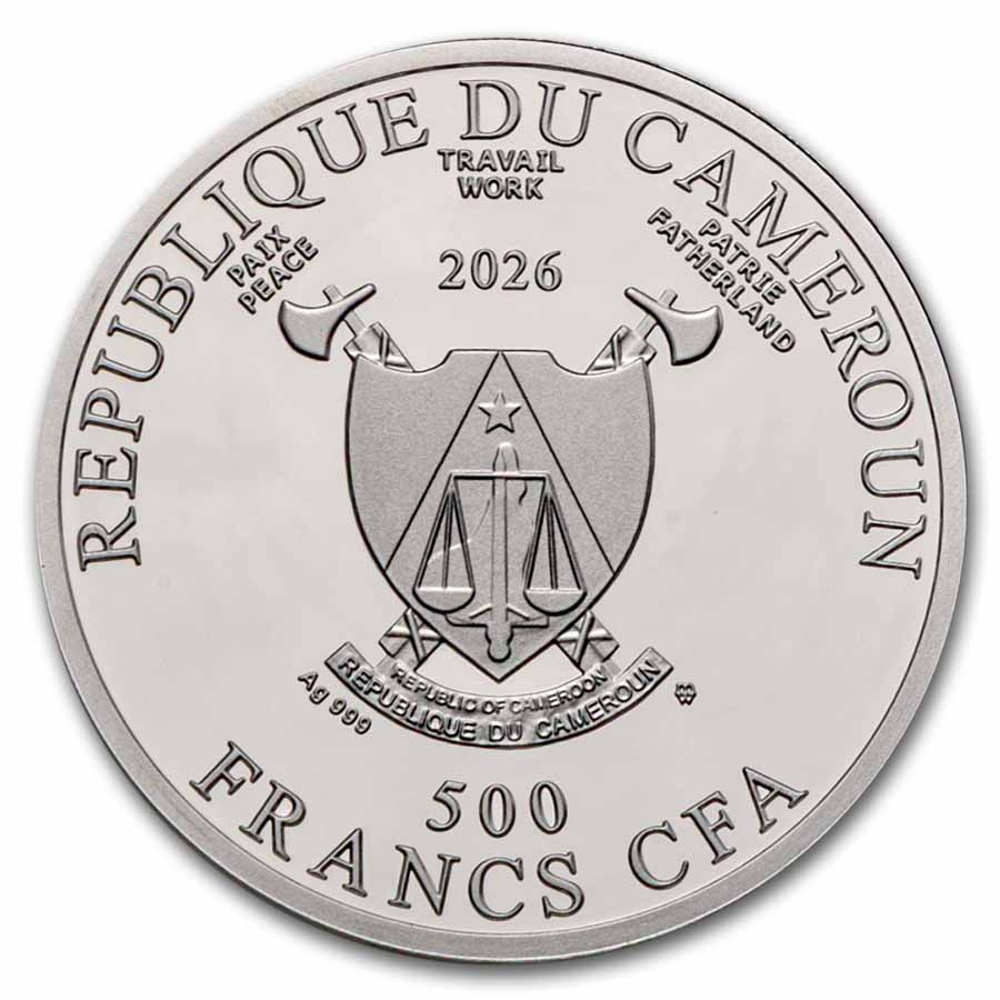 2026 Republic of Cameroon Silver Save the World: Eagle Owl