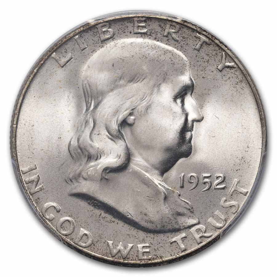 1952-S Franklin Half Dollar MS-66 PCGS