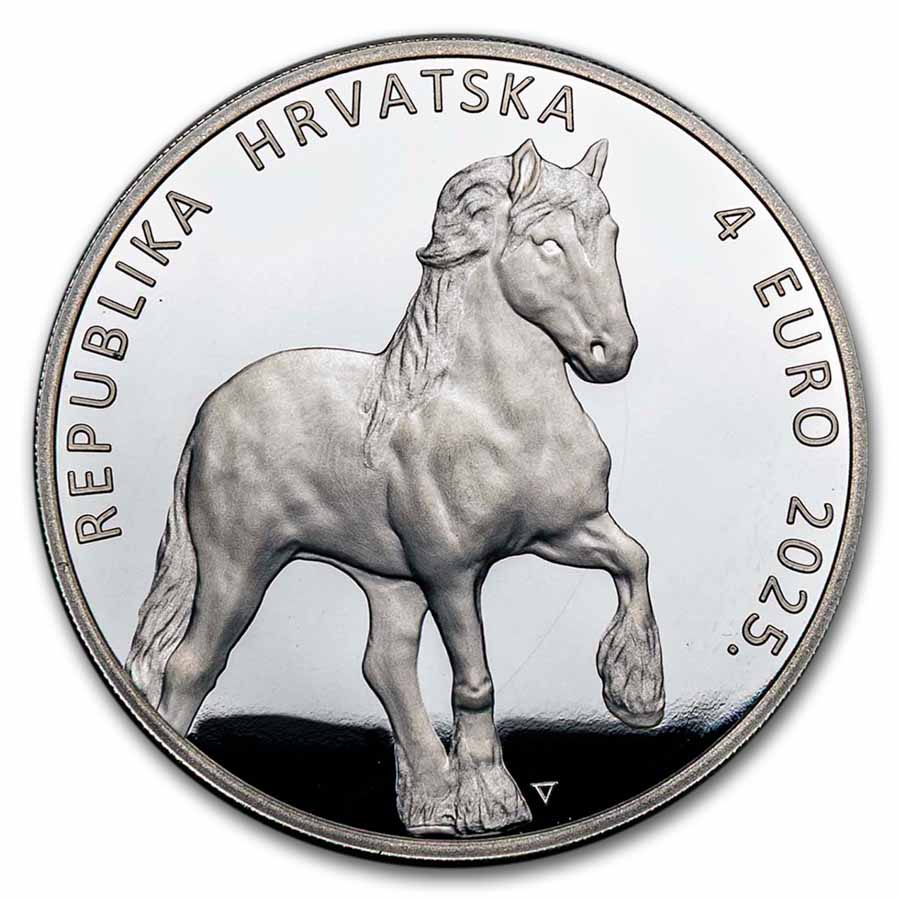 2025 Croatia 1 oz Silver Croatian Coldblood (Horse) BU