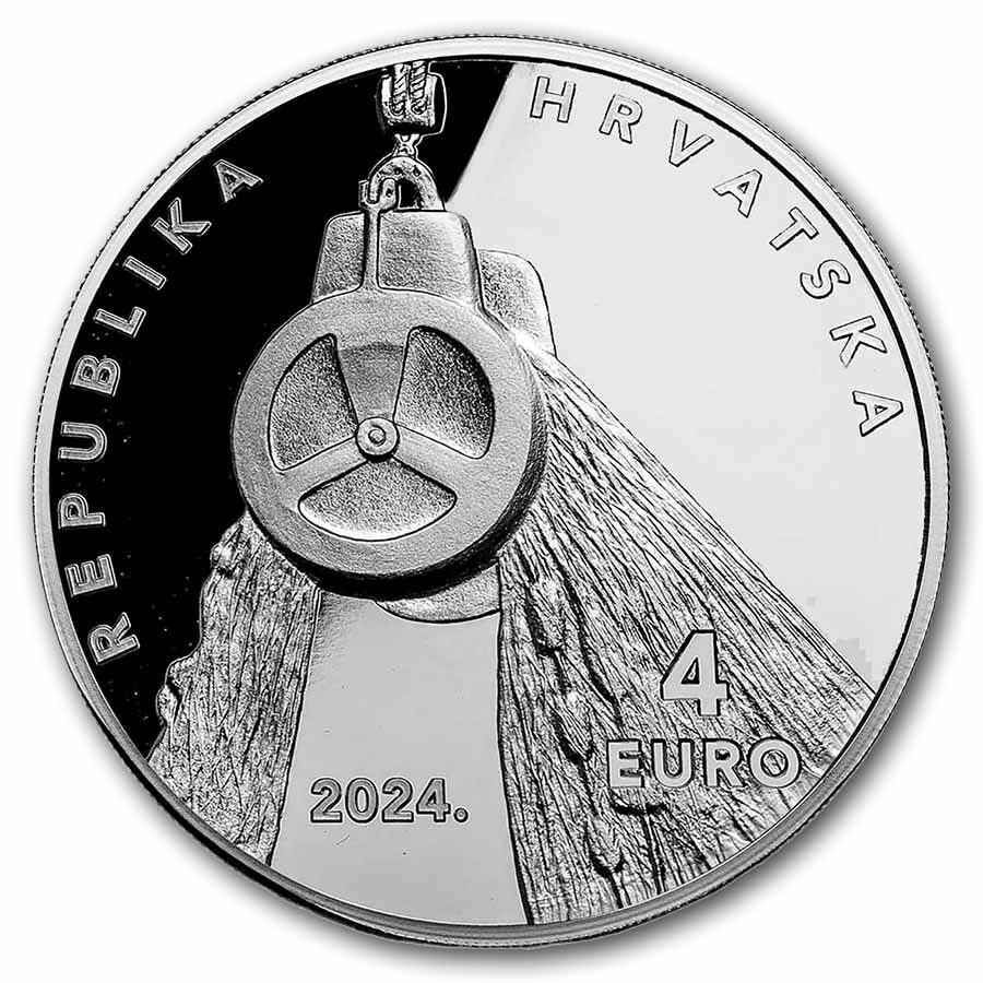2024 Croatia 1 oz Silver Puretic’s Power Block BU (w/ Box & COA)