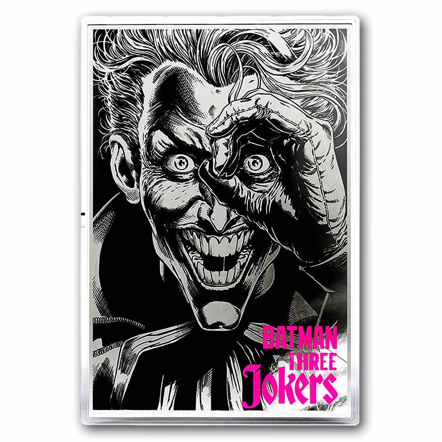2026 Niue 1 oz Silver $2 DC Batman Three Jokers The Comedian Foil
