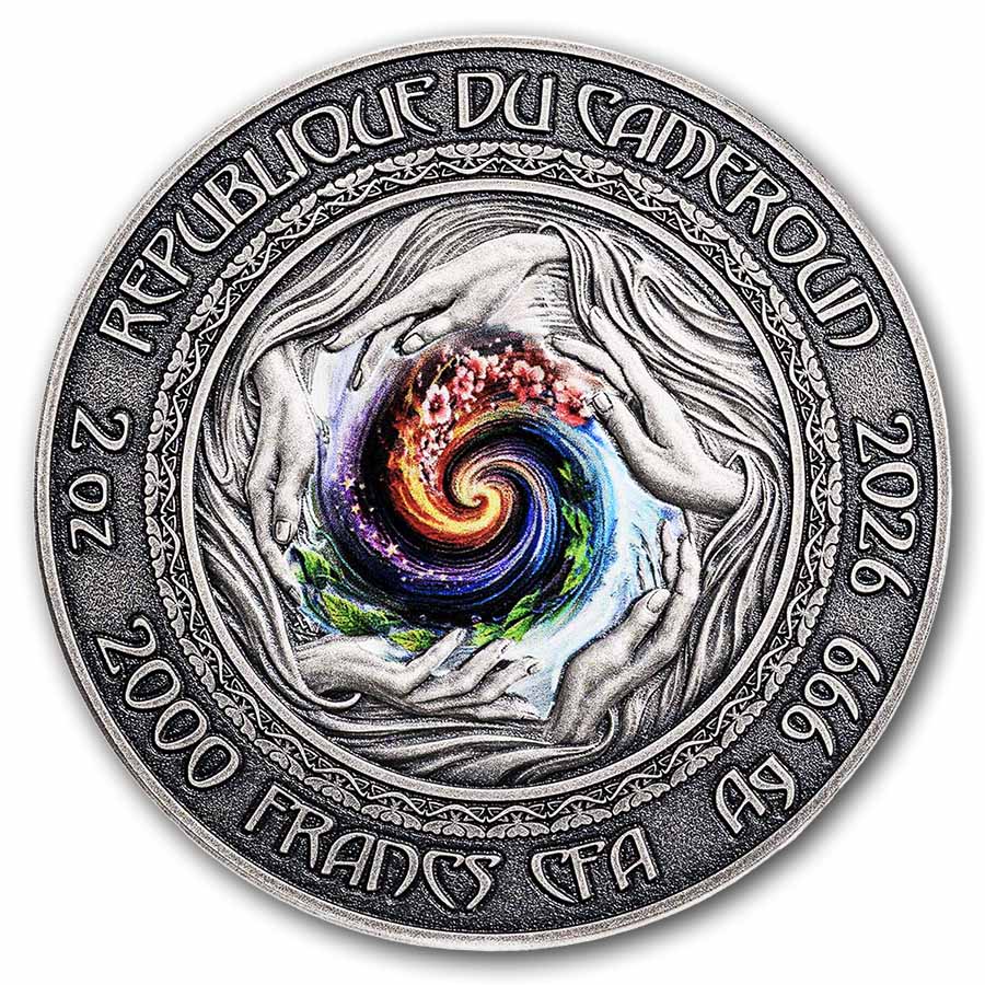 2026 Rep. of Cameroon 2 oz Silver Nature Spirits: Flower Fairy