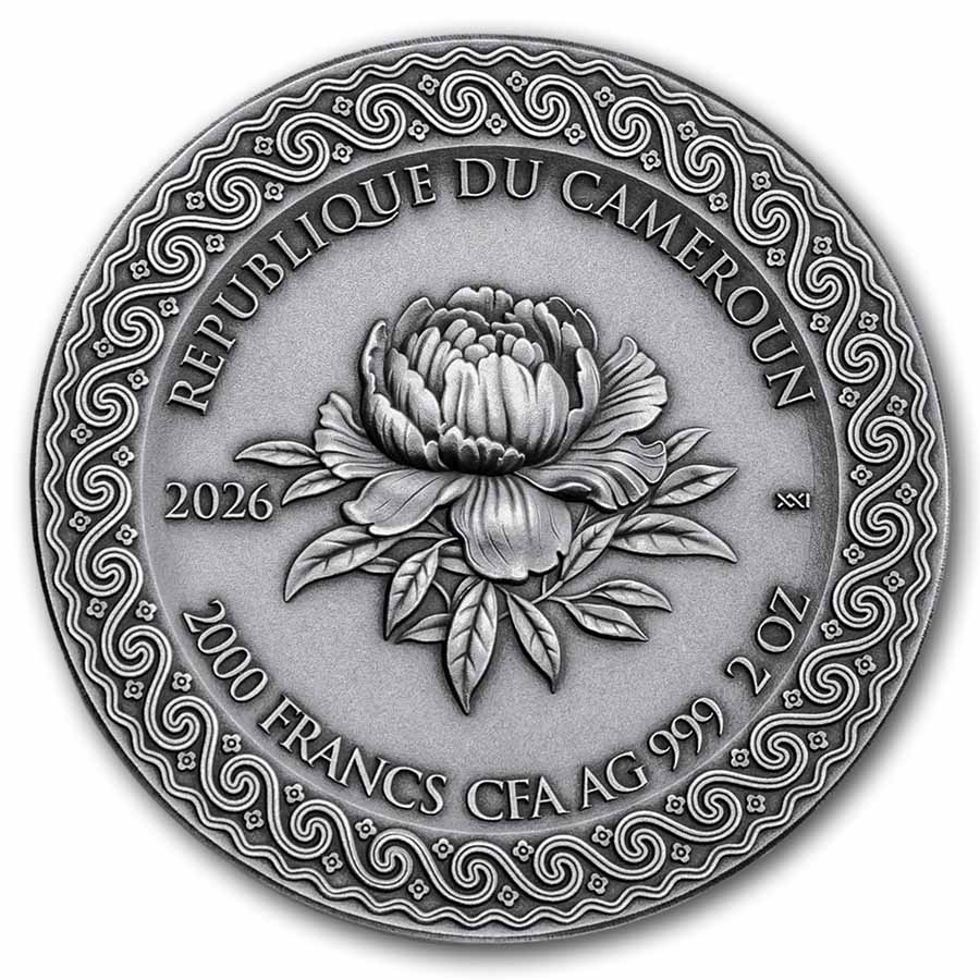 2026 Cameroon 2 oz Silver Celestial Beauty; Pegasus and The Muse