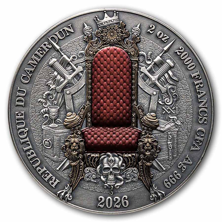 2026 Republic of Cameroon 2 oz Silver Antique Persian Empire
