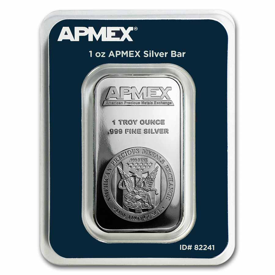 1 oz Silver Bar - APMEX (TEP) 20-Count Box