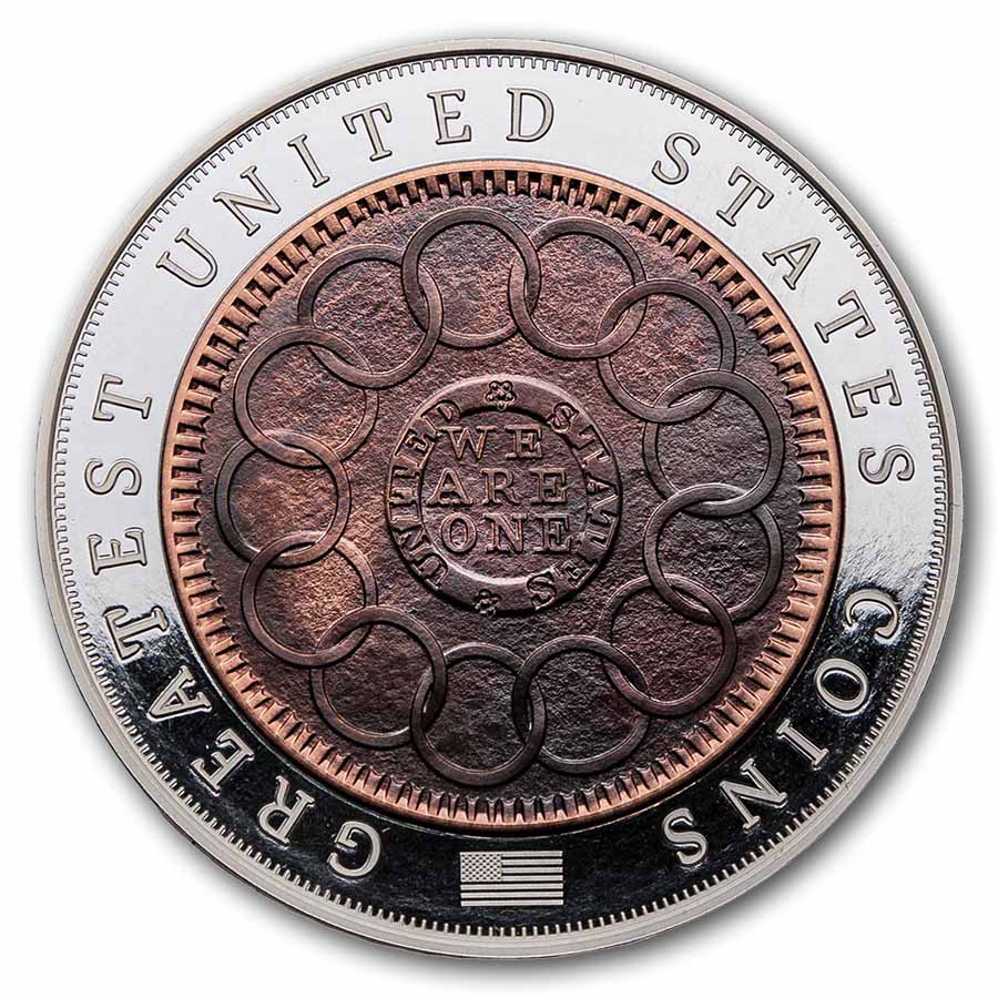 2026 Niue 2 oz Silver Greatest U.S. Coins: 1787 Fugio Cent