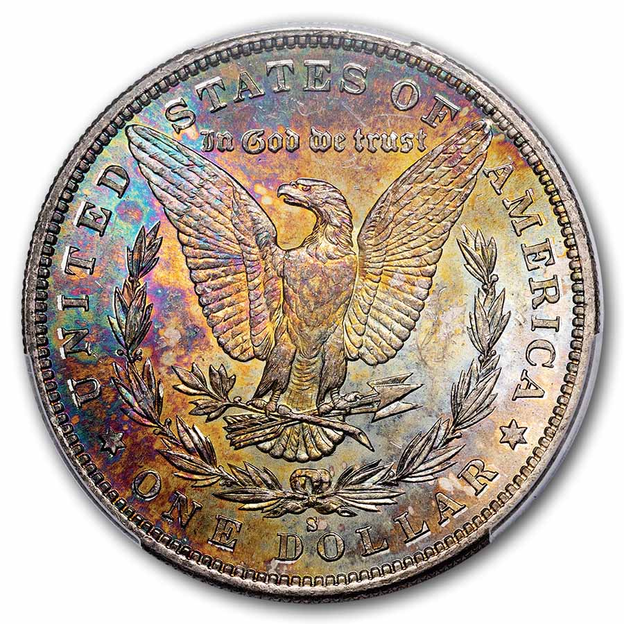 1882-S Morgan Dollar MS-62+ PCGS (Beautifully Toned)