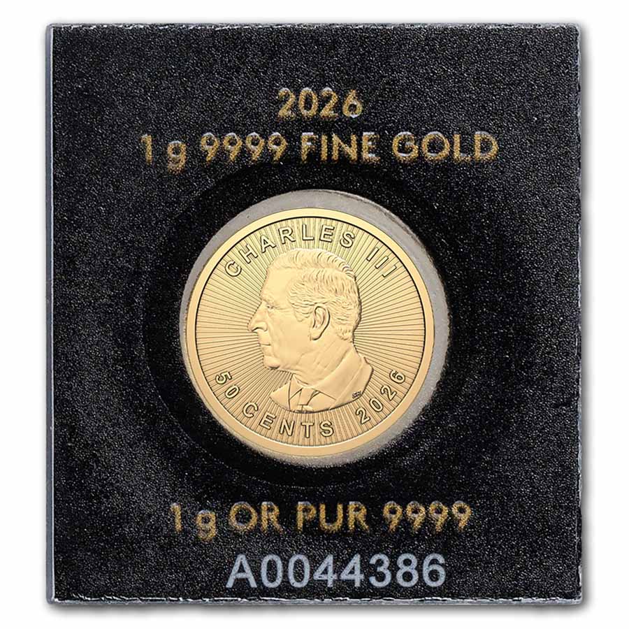 2026 1 gram Gold Maple Leafs Maplegram25™ (In Assay)