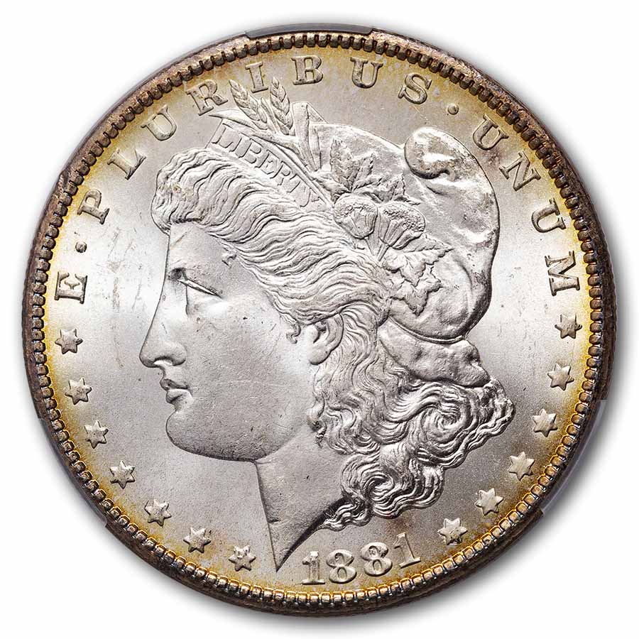 1881-CC Morgan Dollar MS-64 CACG (Toned)