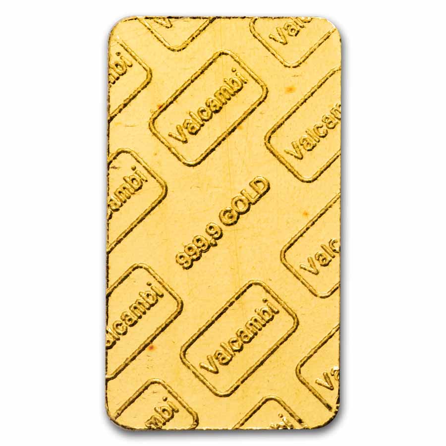 1 gram Gold Bar - Vintage Valcambi (Blue Assay)