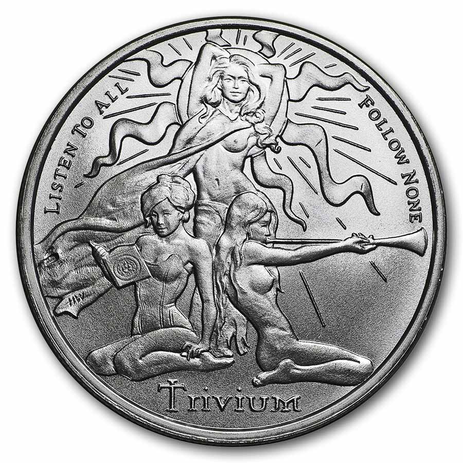 1 oz Silver Shield Round - Trivium Girls (Random Year)