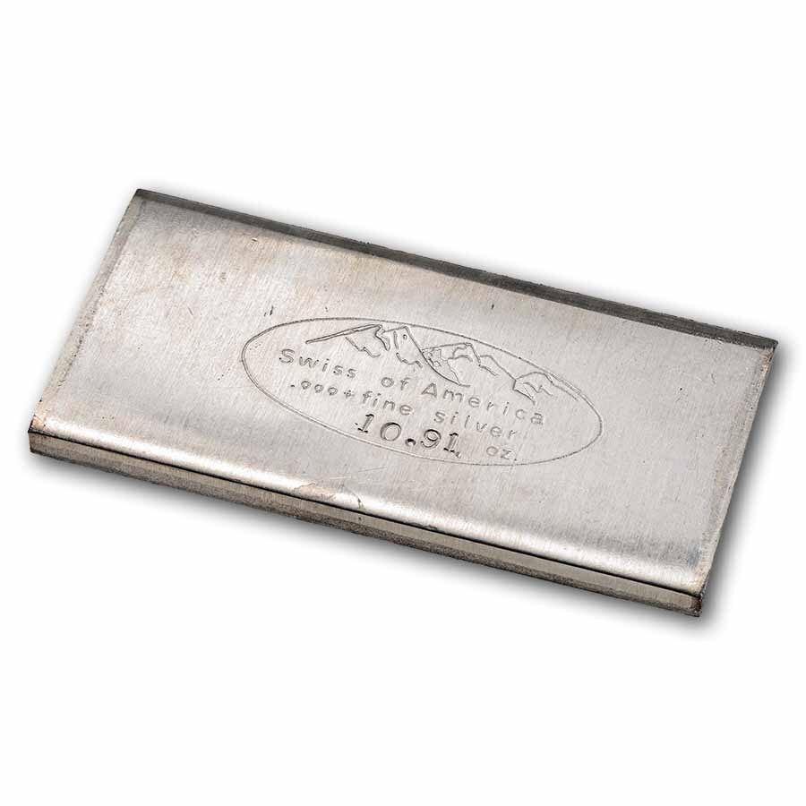10.91 oz Silver Bar - Swiss of America