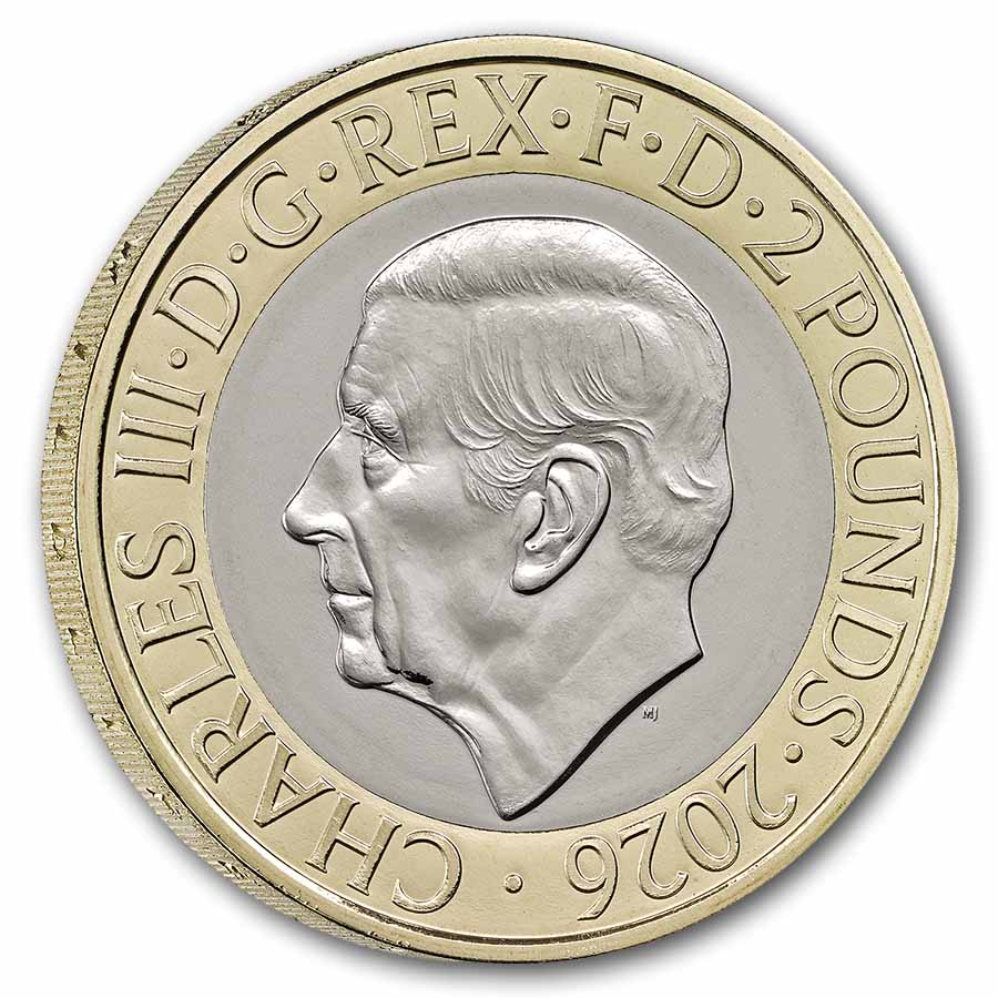 2026 GB 200 Yrs of Zoological Society of London £2 BU coin